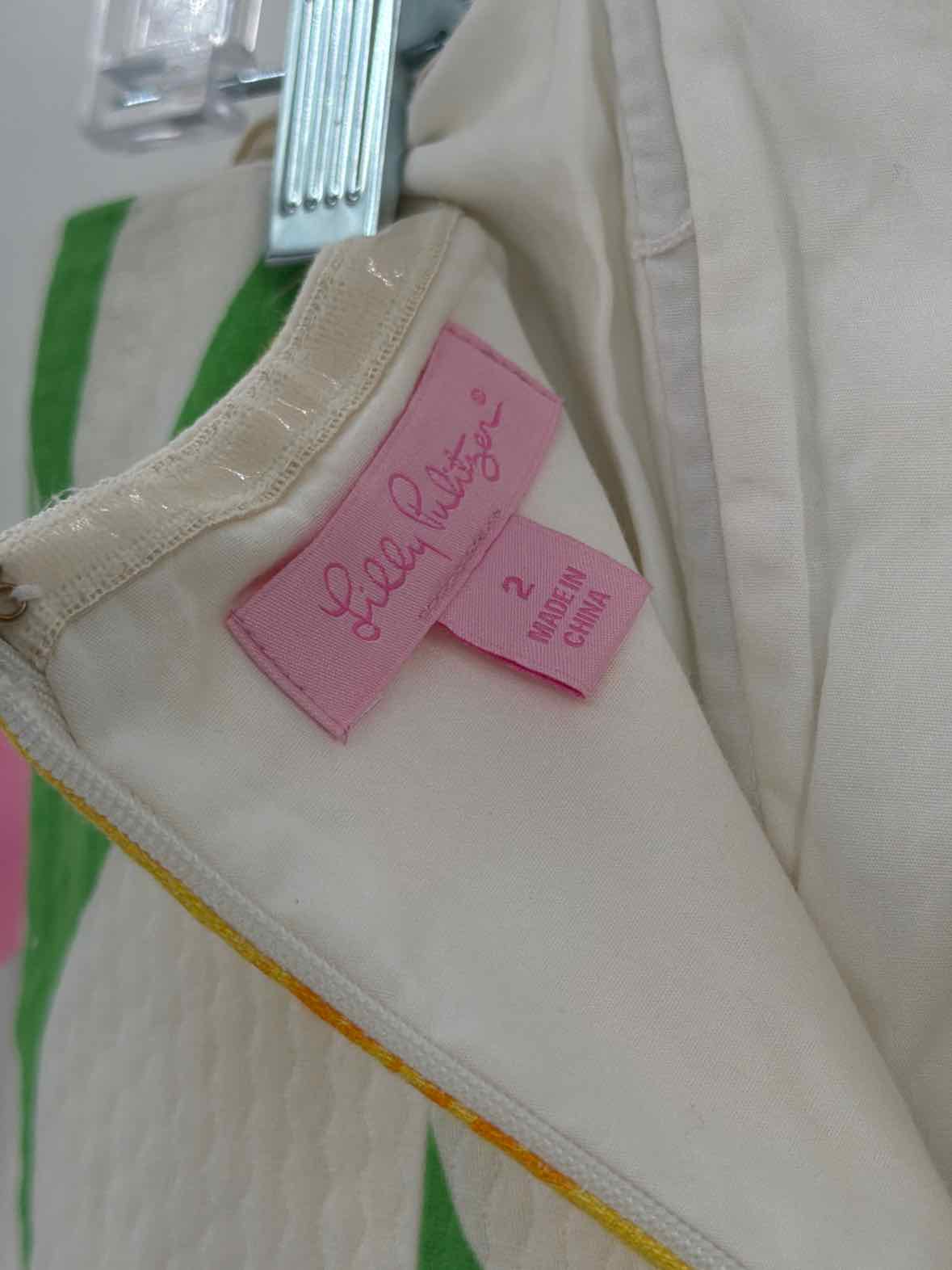 Pre-Owned Lilly Pulitzer White Size 2 Short Strapless Dress | True Fashionistas.