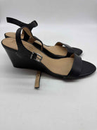 Pre-Owned Antonio Melani Black Size 9 Wedge Heels | True Fashionistas.