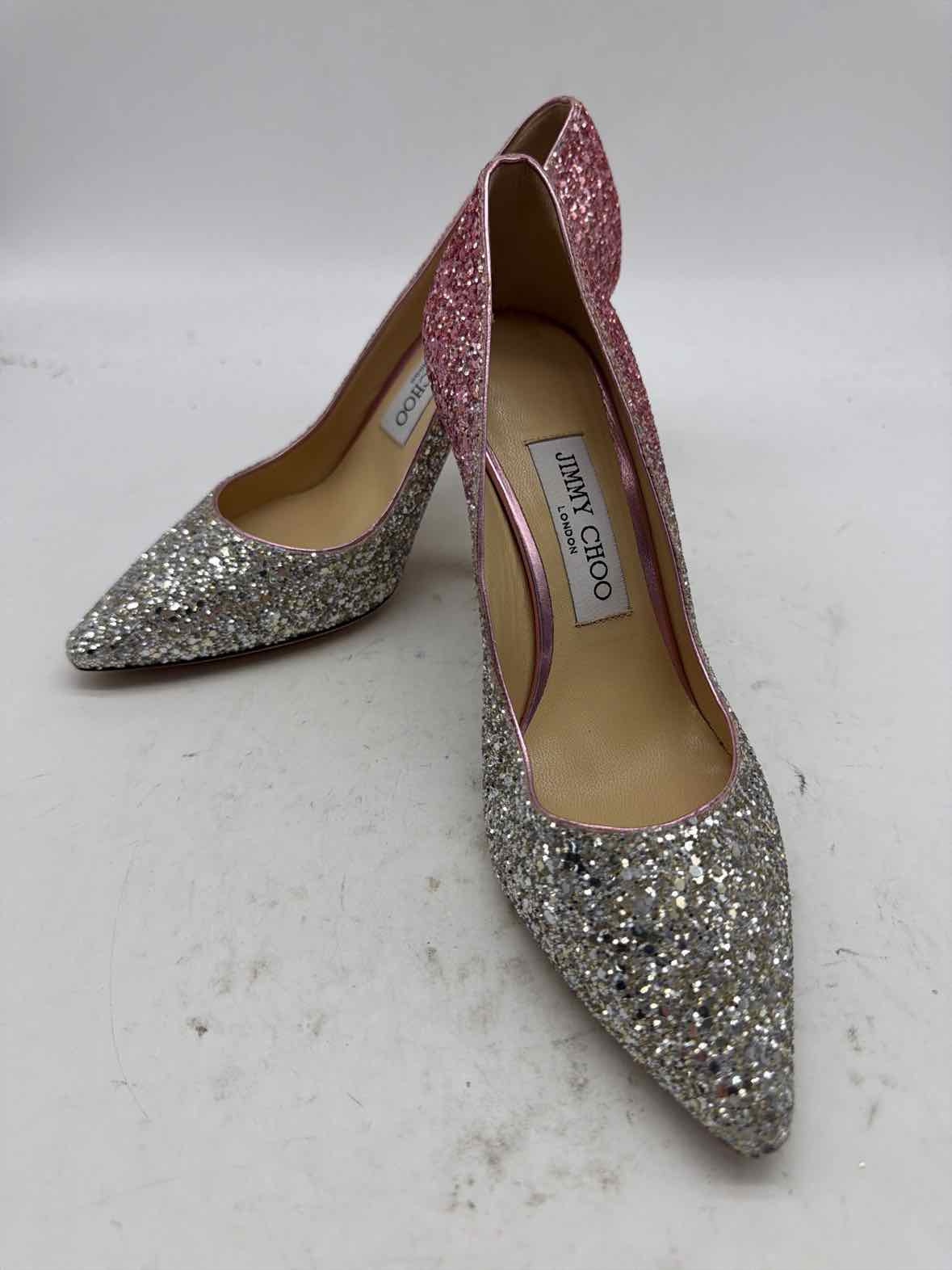 Pre-Owned Jimmy Choo Pink Size 6.5 Pump Heels | True Fashionistas.