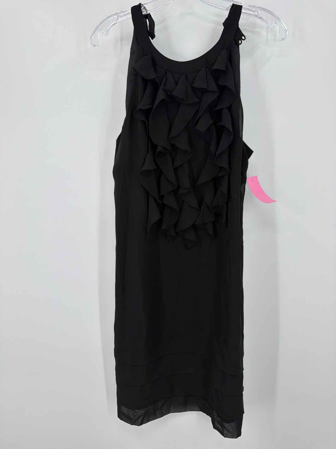 Pre-Owned Kenar Black Size 14 Short Sleeveless Dress | True Fashionistas.