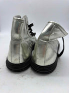 Pre-Owned Gucci Silver Size 9 High Top Athletic Shoes | True Fashionistas.