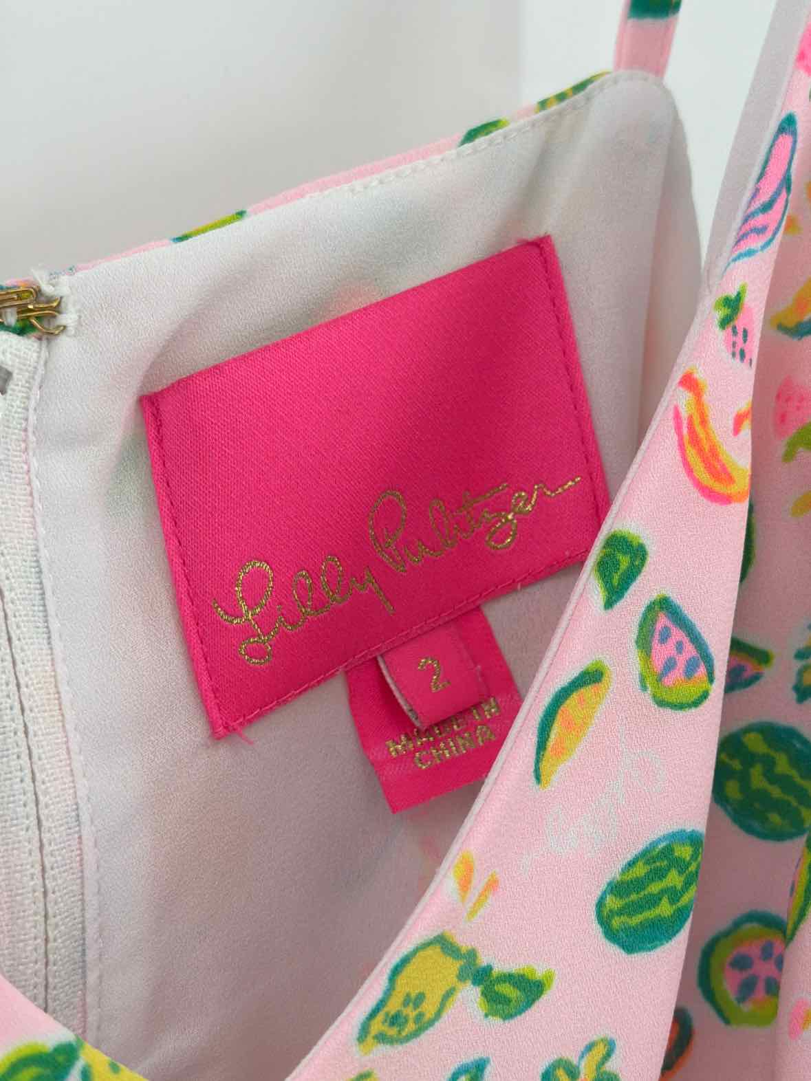 Pre-Owned Lilly Pulitzer Pink Size 2 Short Sleeveless Dress | True Fashionistas.