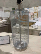Birdcage Silver Gray Lamp | True Fashionistas.