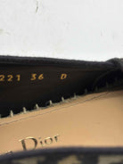 Pre-Owned Christian Dior Black Size 36 Espadrille Flats | True Fashionistas.