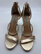 Pre-Owned Steve Madden Gold Size 8 Strappy Heels | True Fashionistas.