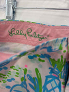 Pre-Owned Lilly Pulitzer Blue Size 00 Callahan Printed Shorts | True Fashionistas.