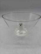 Mud Pie Clear Glass Ghost Candy Bowl Halloween | True Fashionistas.