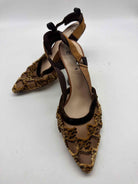 Pre-Owned Fendi Tan Size 37 Slingback Heels | True Fashionistas.
