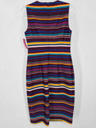Pre-Owned Calvin Klein Purple Size 4 Stripe Short Sleeveless Dress | True Fashionistas.