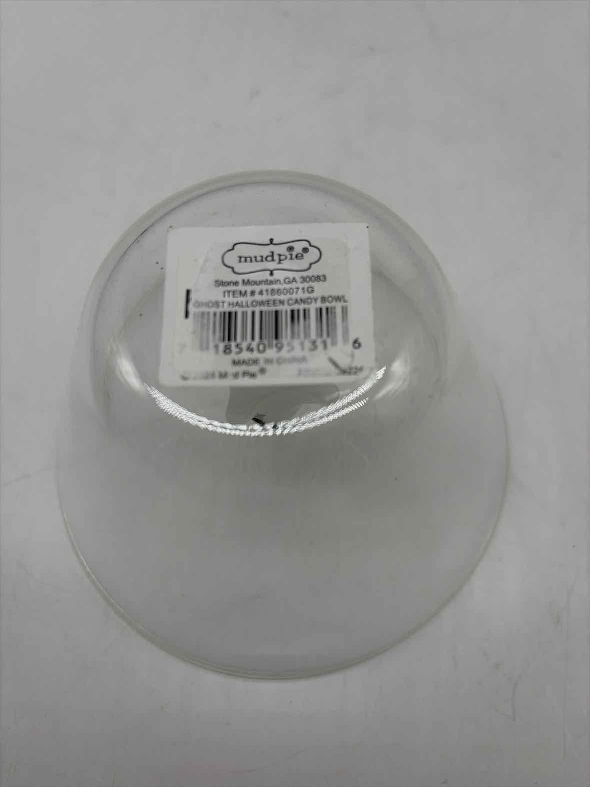 Mud Pie Clear Glass Ghost Candy Bowl Halloween | True Fashionistas.