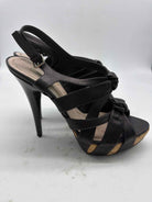 Pre-Owned Miu Miu Black Size 9 Strappy Heels | True Fashionistas.