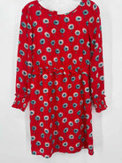 Pre-Owned J Crew Red Size 2 Short Long Sleeve Dress | True Fashionistas.