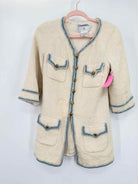 Pre-Owned Chanel Ivory Size 38 Button Jacket | True Fashionistas.
