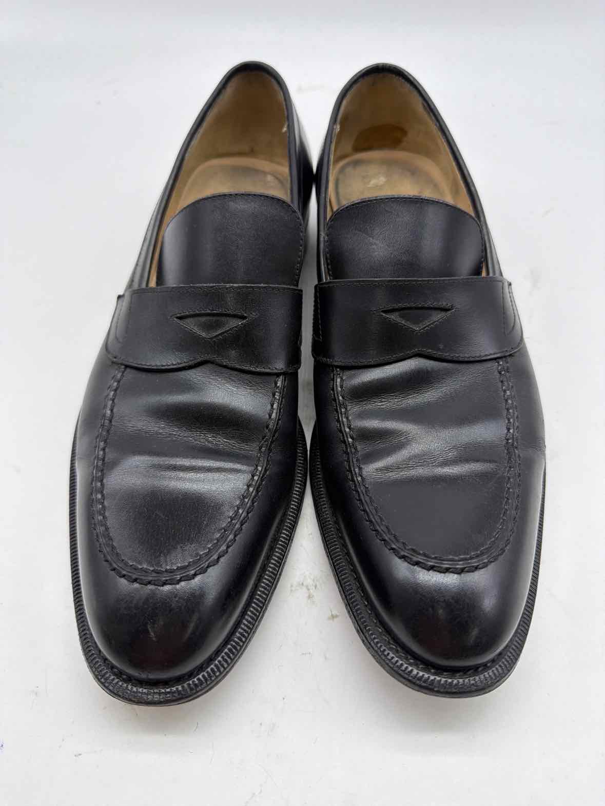 Pre-Owned Salvatore Ferragamo Black 7 Slip On Men's Dress Shoes | True Fashionistas.
