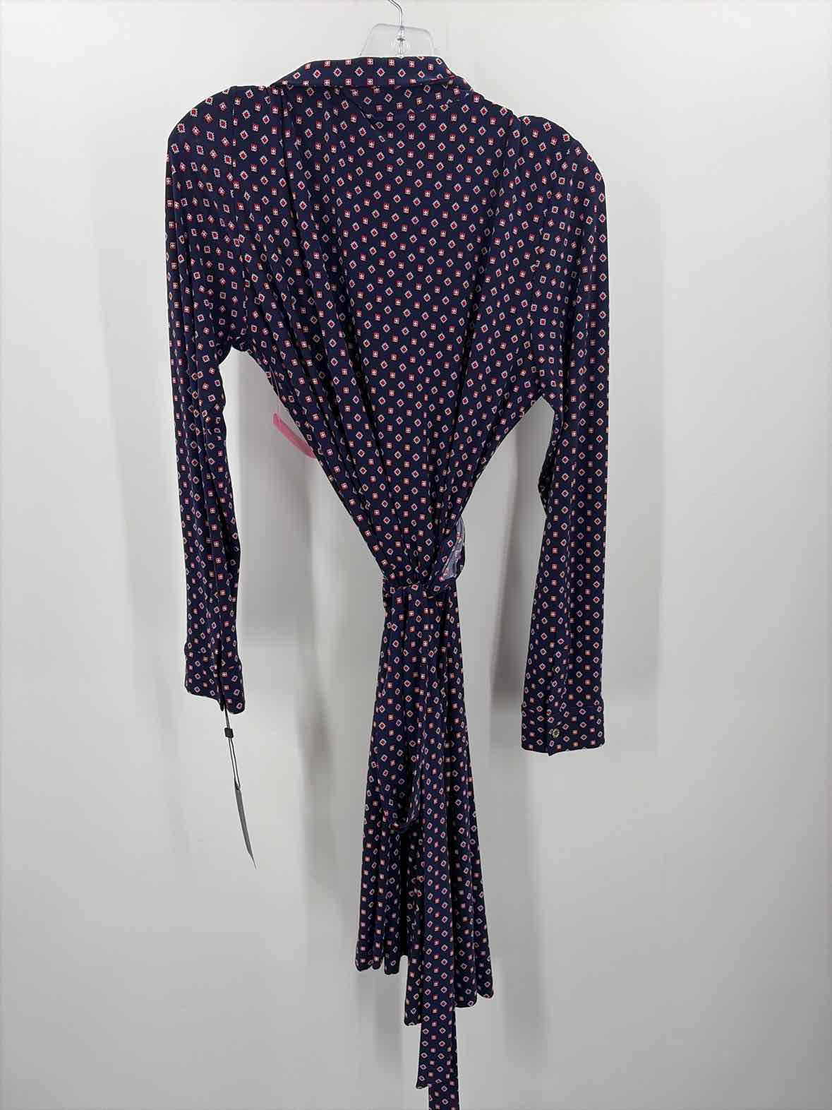 Tommy Hilfiger Navy Size 14 Wrap Knee Length Long Sleeve Dress  True  Fashionistas