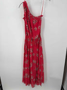 Pre-Owned Monique Lhullier Pink Size 2 Long Sleeveless Dress | True Fashionistas.