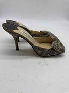 Pre-Owned Jimmy Choo Grey Size 10 Mule Heels | True Fashionistas.