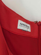Pre-Owned Armani Collezioni Red Size 50/14 Short Sleeveless Dress | True Fashionistas.