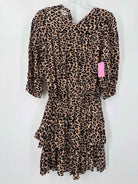 Pre-Owned Zadig & Voltaire Tan Size XS Leopard Short Long Sleeve Dress | True Fashionistas.