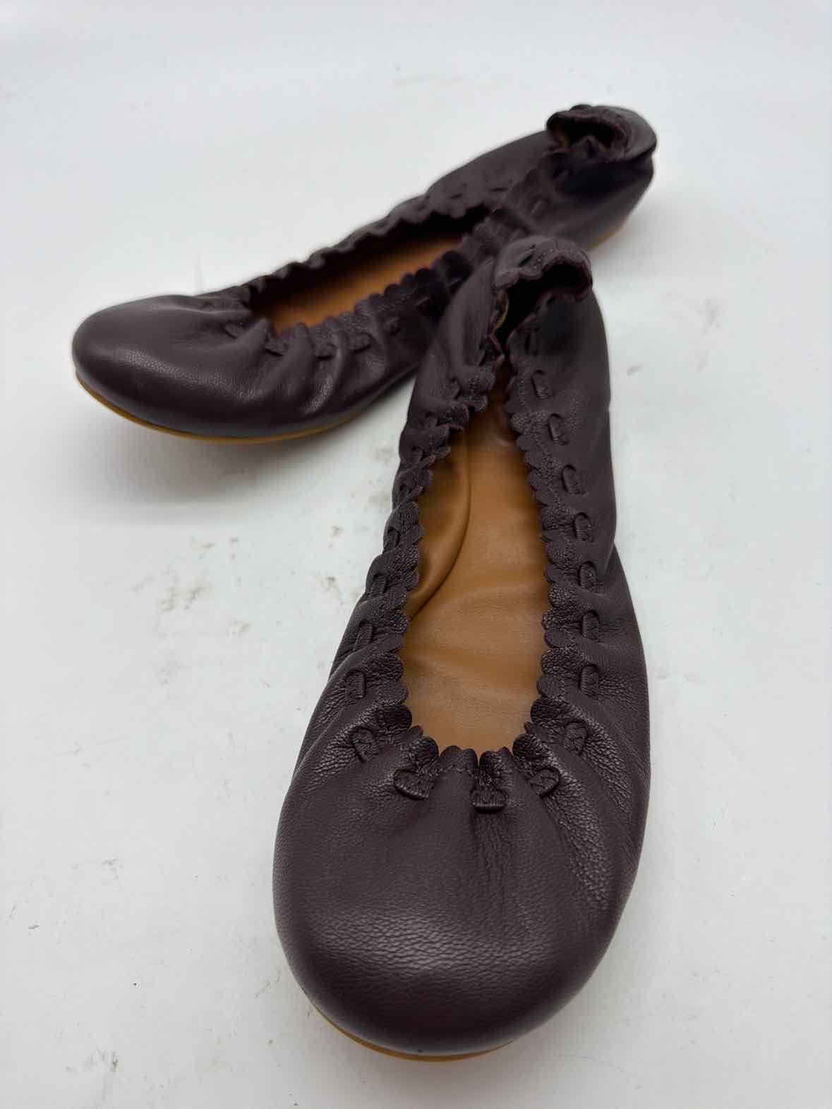 Pre-Owned See By Chloe Purple Size 38.5 Slip On Flats | True Fashionistas.