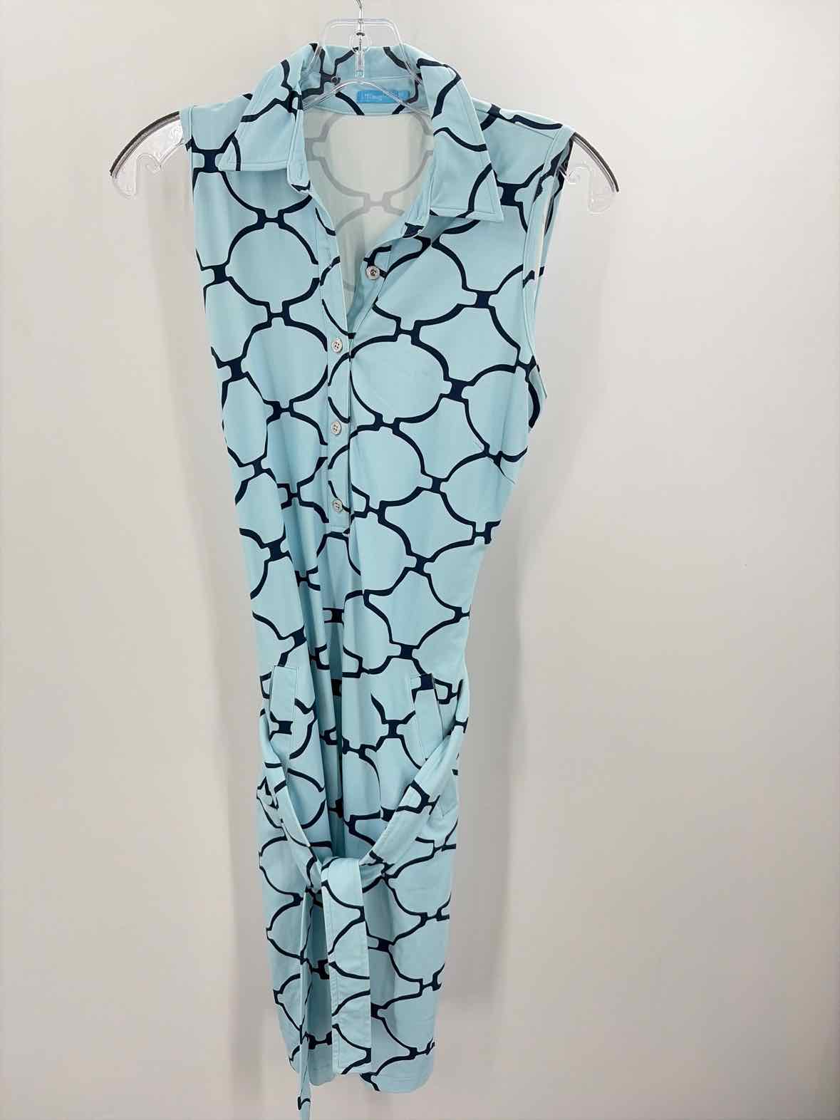 J Mclaughlin Blue Size XS Knee Length Sleeveless Dress | True Fashionistas.