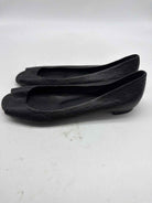 Pre-Owned Gucci Black Size 7 Peep Toe Flats | True Fashionistas.