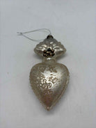 Christmas Mercury Glass Heart Ornament | True Fashionistas.