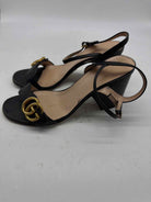 Pre-Owned Gucci Black Size 38 Block Heel Heels | True Fashionistas.