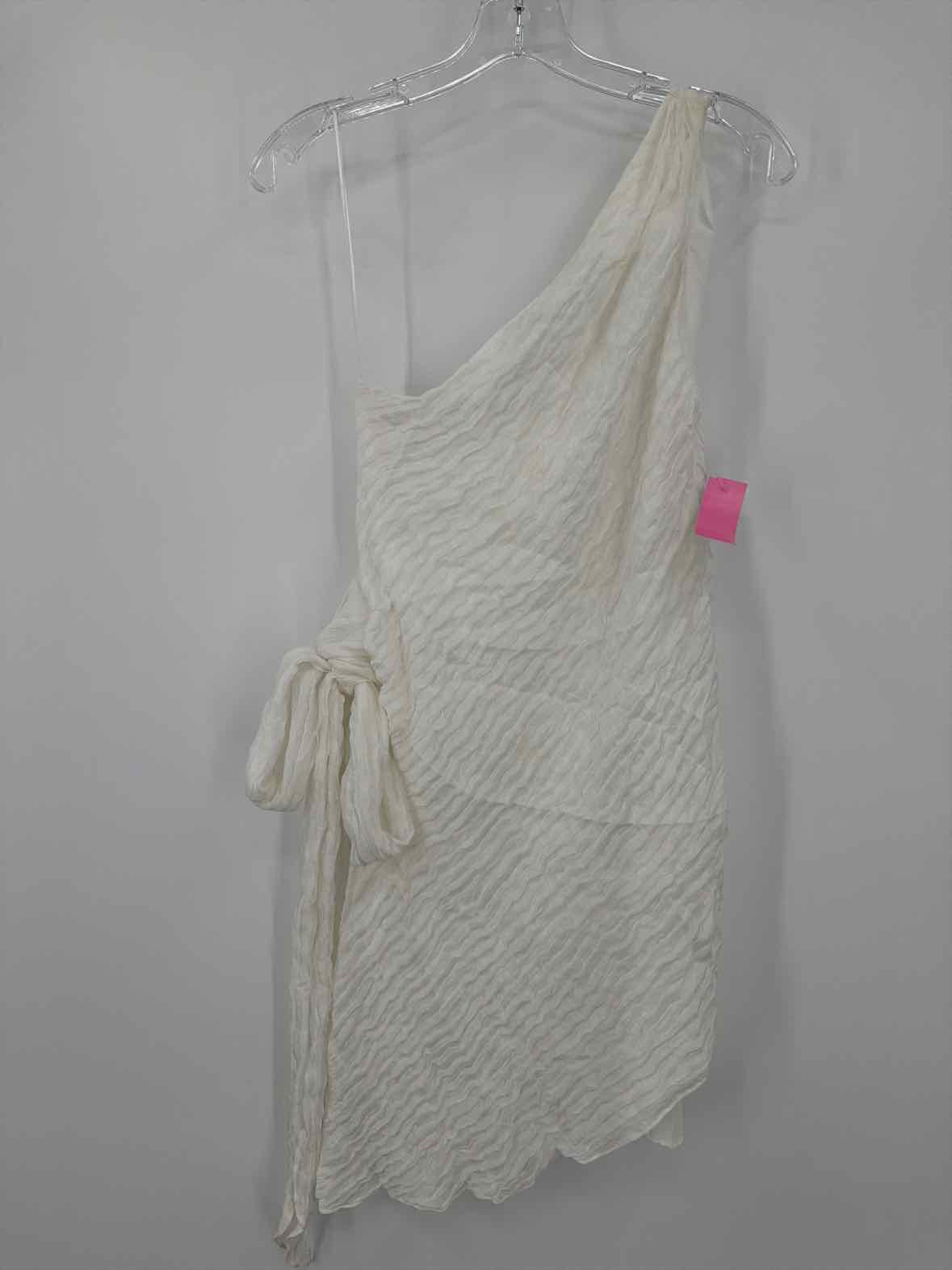 Pre-Owned Amanda Uprichard White Size XS One Shoulder Short Sleeveless Dress | True Fashionistas.