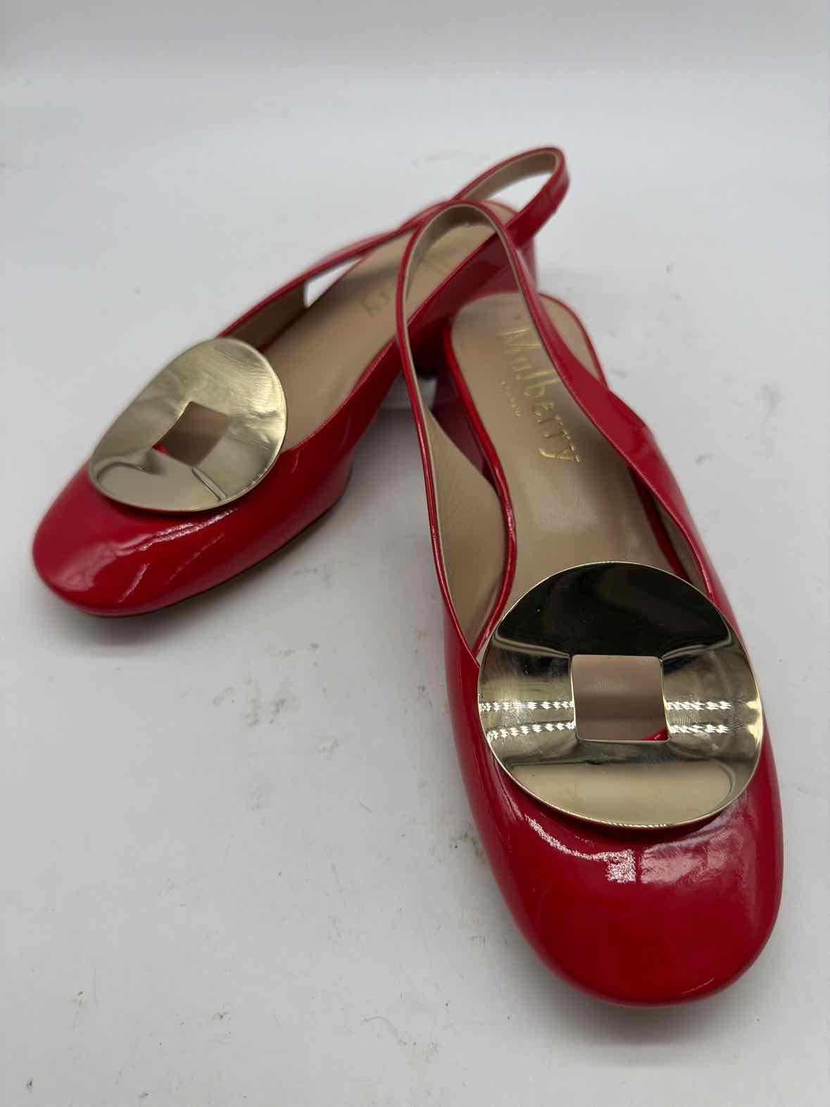 Pre-Owned Mulberry Red Size 36 Slingback Heels | True Fashionistas.