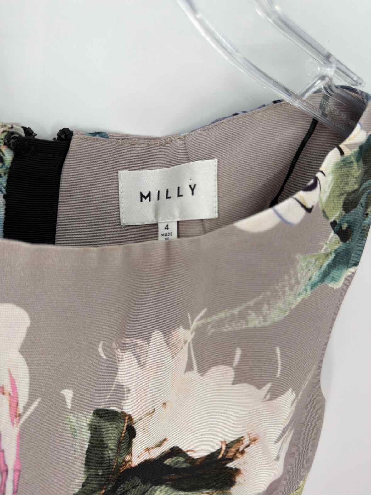 Pre-Owned Milly Grey Size 4 Short Sleeveless Dress | True Fashionistas.