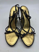 Pre-Owned Louis Vuitton Black Size 36 Wedge Heels | True Fashionistas.