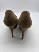 Pre-Owned Louis Vuitton Tan Size 8 Peep Toe Heels | True Fashionistas.