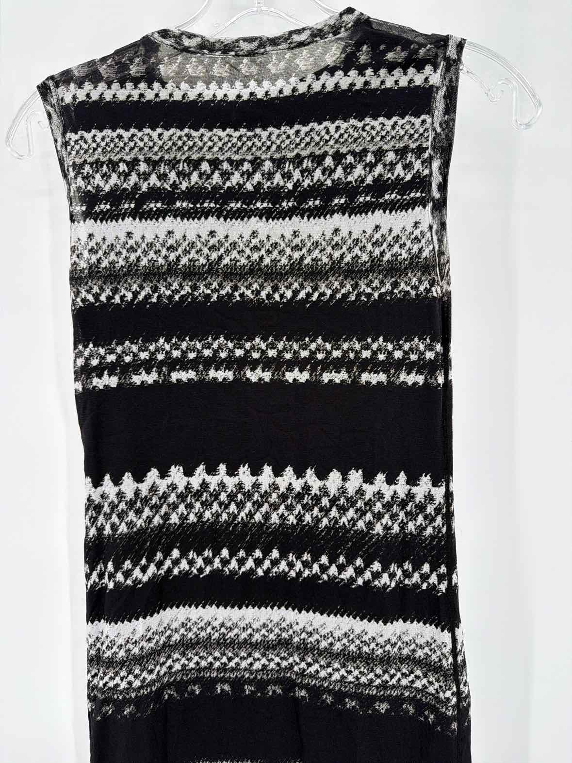 Pre-Owned Fuzzi Black Size Medium Mesh Short Sleeveless Dress | True Fashionistas.