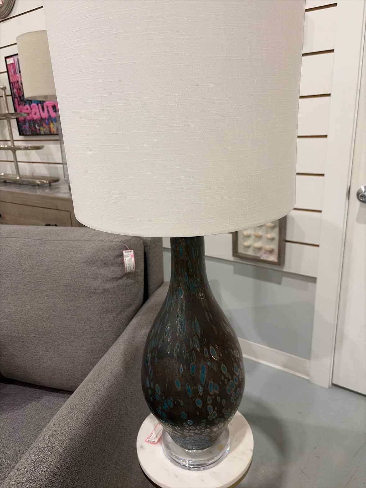 Turquoise And Black Lamp | True Fashionistas.