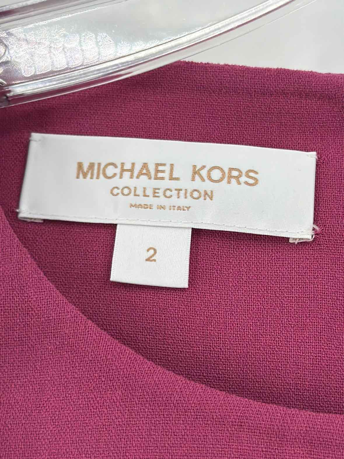 Pre-Owned Michael Kors Collection Purple Size 2 Short Long Sleeve Dress | True Fashionistas.