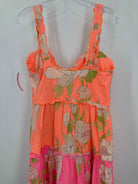 Pre-Owned Farm Rio Orange Size Small Long Sleeveless Dress | True Fashionistas.
