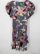 Pre-Owned PatBO Grey Size 4 Short Short Sleeve Dress | True Fashionistas.