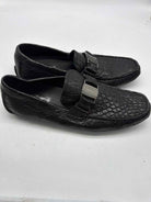 Pre-Owned Salvatore Ferragamo Black 9.5 Slip On Men's Dress Shoes | True Fashionistas.