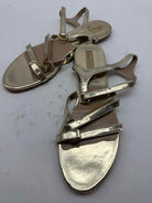 Pre-Owned Michael Kors Collection Gold Size 38.5 Strappy Sandals | True Fashionistas.