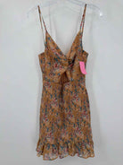 Pre-Owned Sabo Tan Size Medium Short Sleeveless Dress | True Fashionistas.