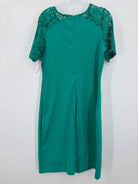 Pre-Owned Jessica London Green Size 12 Short Short Sleeve Dress | True Fashionistas.