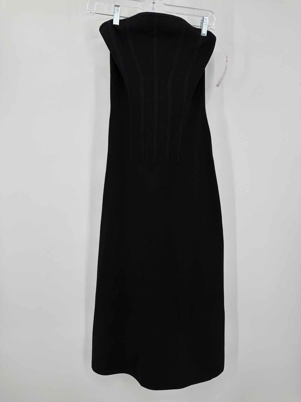 Pre-Owned Manning Cartell Black Size Small Knit Bodycon Long Strapless Dress | True Fashionistas.