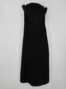 Pre-Owned Manning Cartell Black Size Small Knit Bodycon Long Strapless Dress | True Fashionistas.