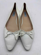 Pre-Owned Prada White Size 38.5 Slip On Flats | True Fashionistas.