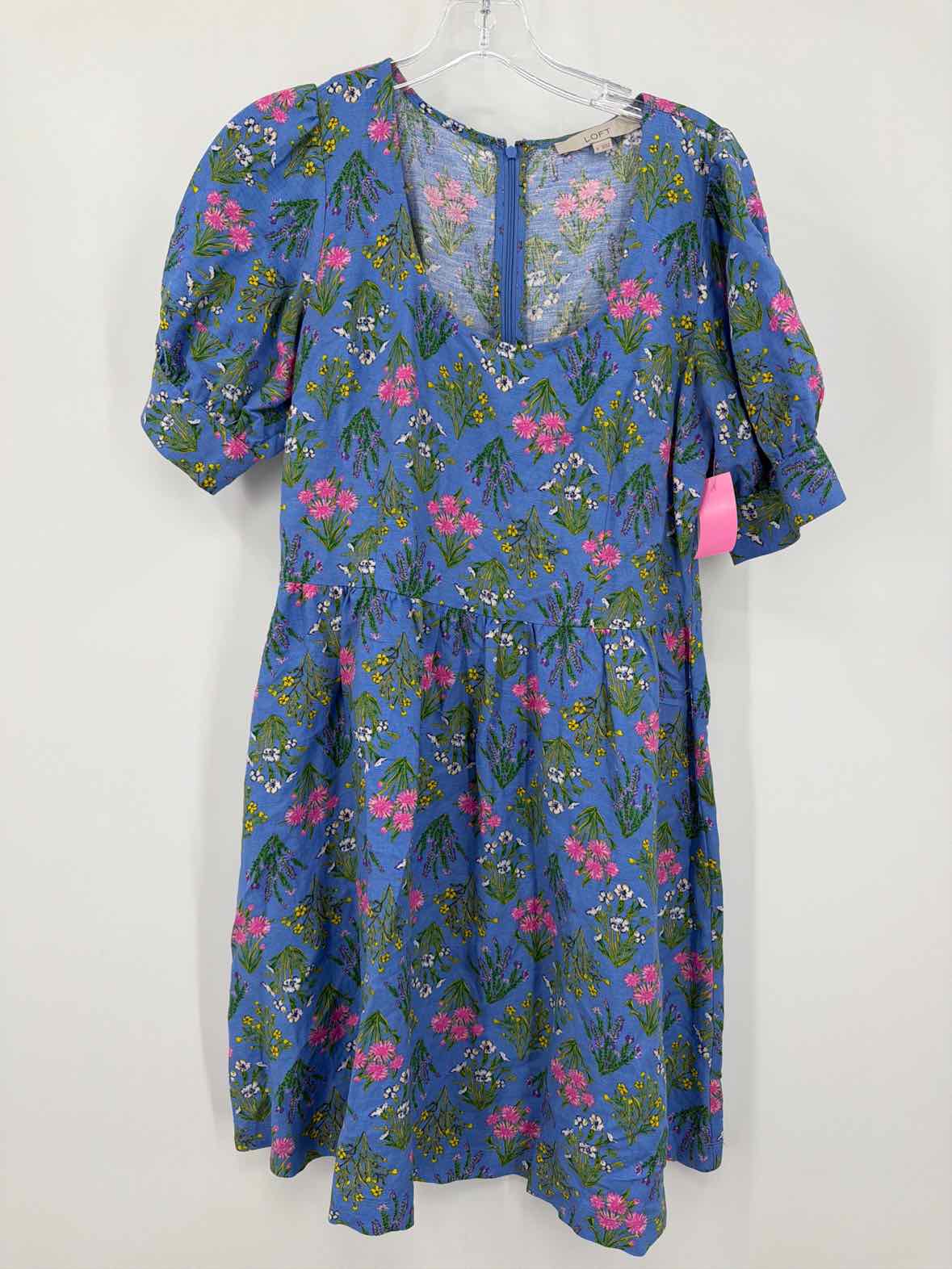 Pre-Owned Loft Blue Size 0 Short Short Sleeve Dress | True Fashionistas.