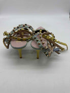 Pre-Owned Valentino Pink Size 39.5 Rockstud Slingback Heels | True Fashionistas.