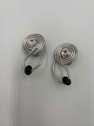 Jeff Lieb Silver clip Drop Earrings | True Fashionistas.
