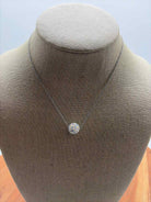 Touchstone Crystal (TCS) Silver Ball Pendant Necklace | True Fashionistas.