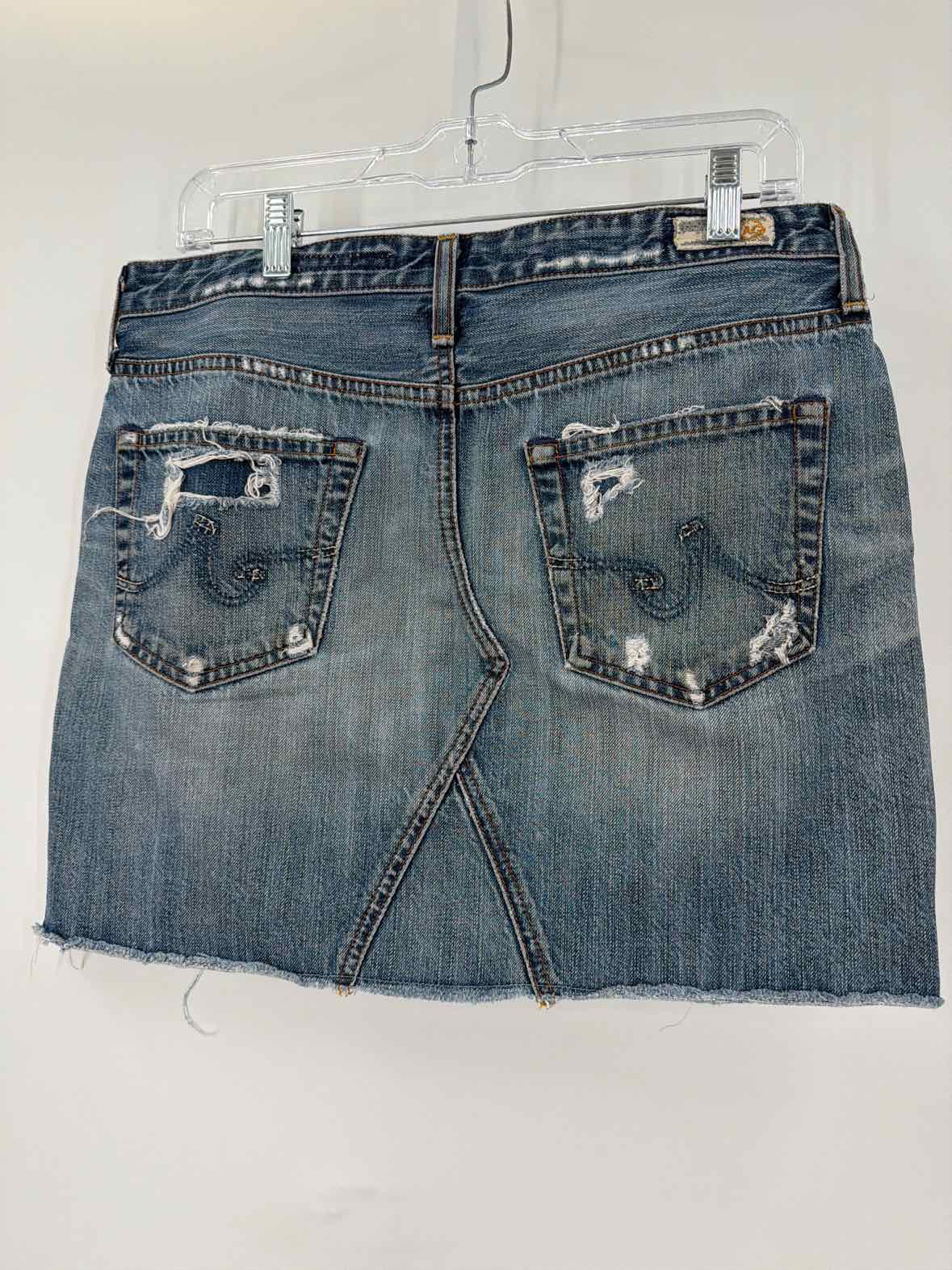 Pre-Owned AG Blue Size 29 Box Skirt Jean Skirt | True Fashionistas.